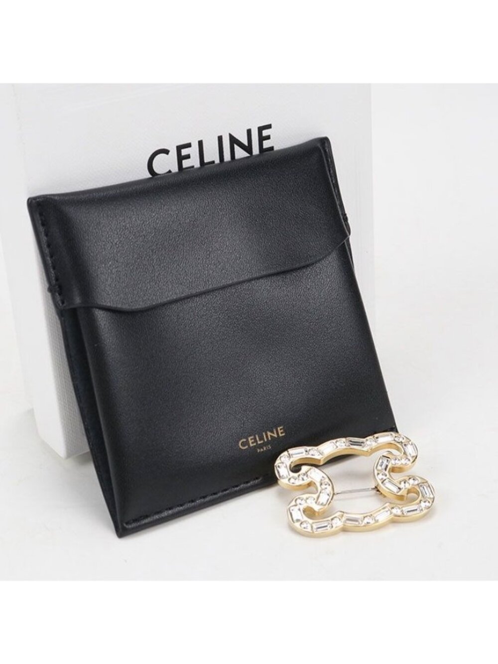 Celine Triomphe Brooch Metal